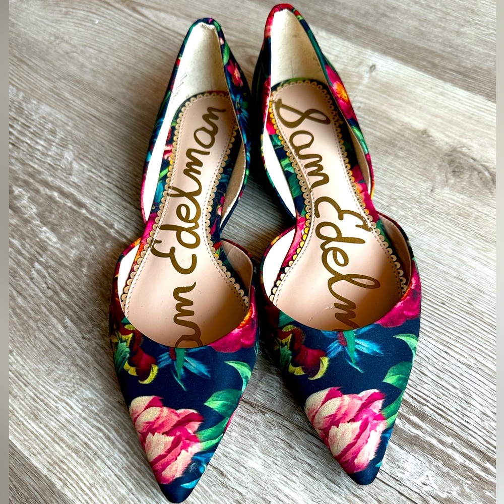 Sam Edelman Floral Flats - Size 8